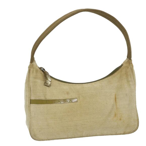 PRADA Sports Hand Bag Canvas Beige Khaki - Picture 1 of 16